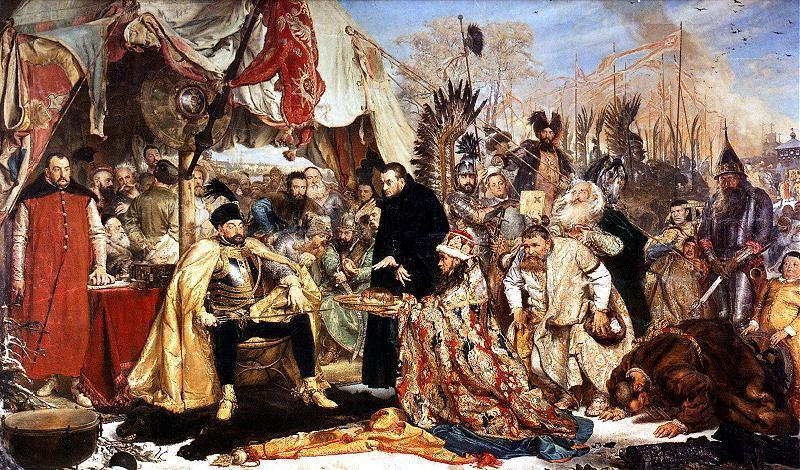 Jan Matejko Stephen Bathory at Pskov .